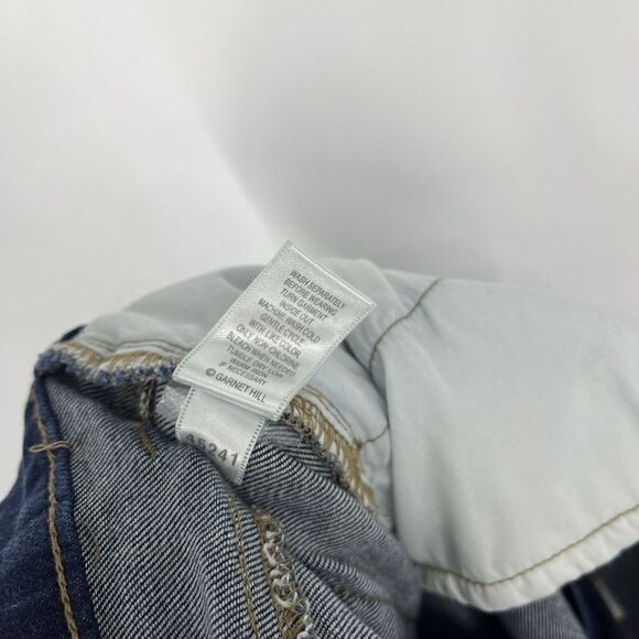 Garnet Hill Jeans Size 28 Womens Blue Essential Straight Organic Cotton Stretch - Picture 7 of 8